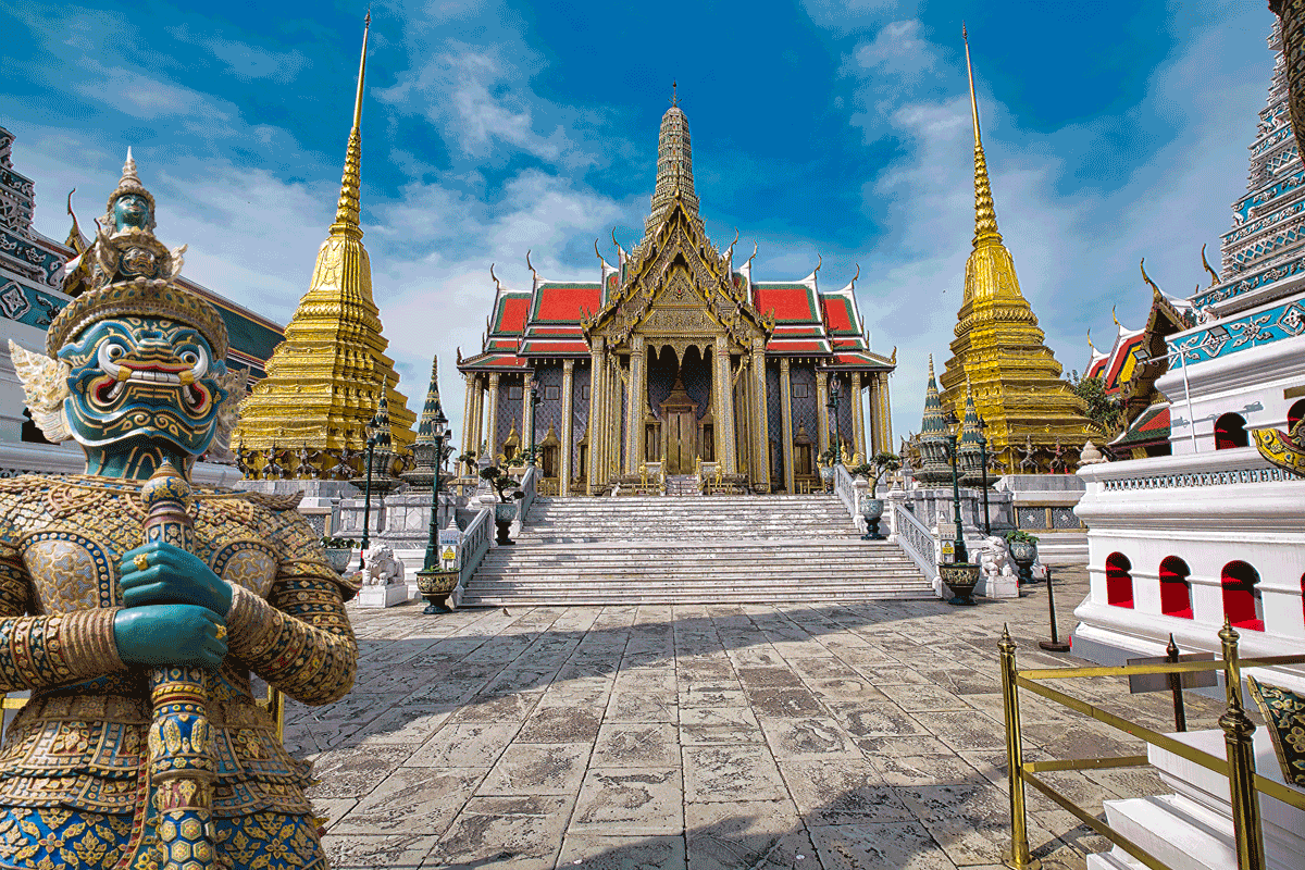 Wielki Pałac i Wat Phra Kaew w Bangkoku