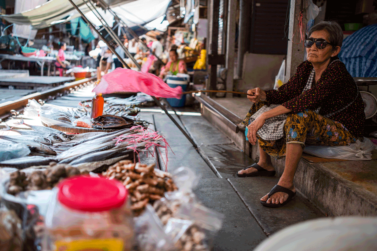 Thai Market Woman Pop-Art