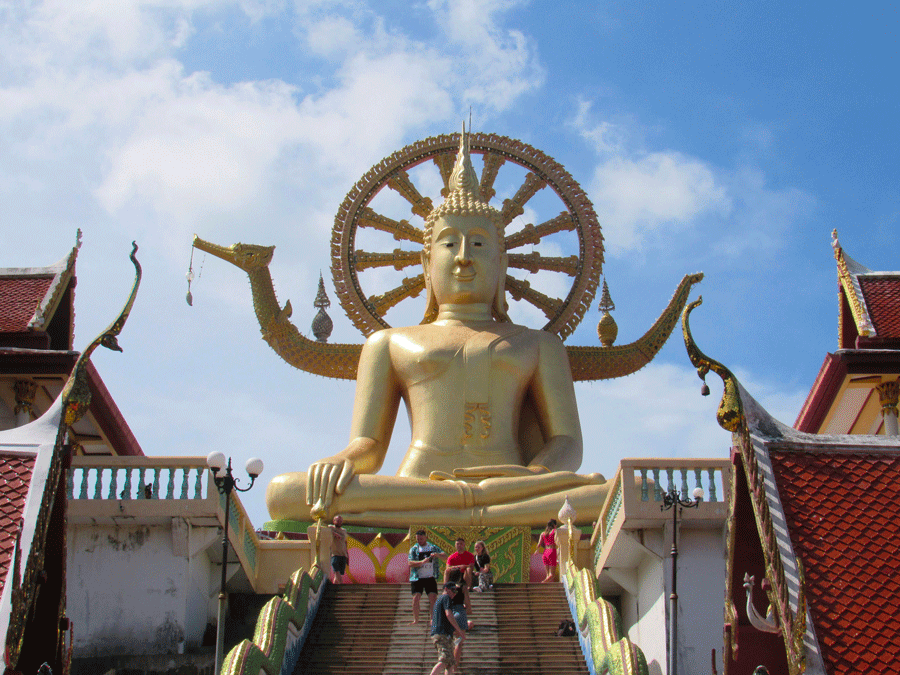 Koh Samui Tajlandia - tropikalna plaża z palmami i turkusową wodą